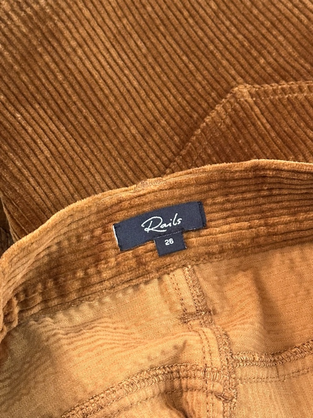 Rails Skirt Canyon Corduroy Ground Cinnamon Size 26 - Picture 8 of 9